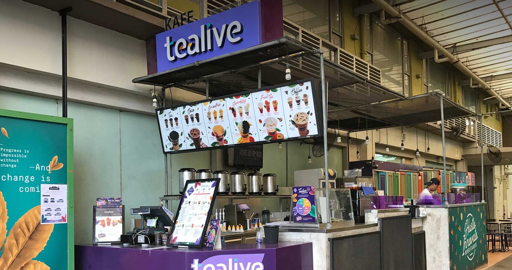 kedai teh terbaik di tealive di klebang besar