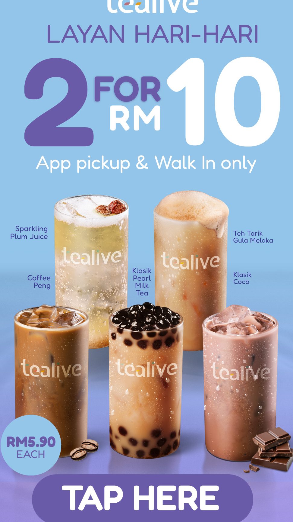 kedai teh terbaik tealive di tumpat