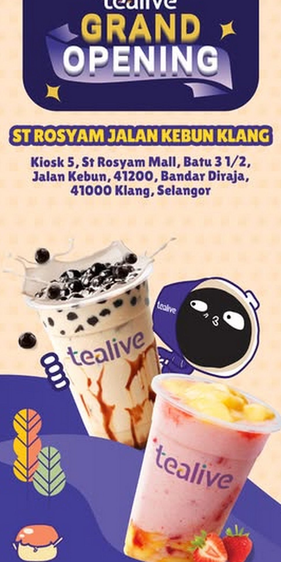 Tealive @ ST Rosyam Mall 1 tealive st rosyam mall