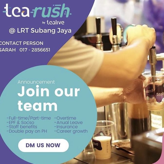 tearush by tealive lrt subang jaya